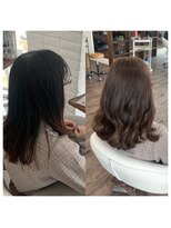 クラン ヘアーアンドスタジオ(CLAN hair & studio)&nbsp;ハイトーンエクステブリーチインナーミルクティーベージュ