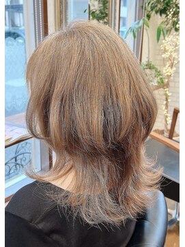 ココモ(cocomo) ミディアムマッシュウルフ