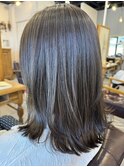透明感 ミディアムスタイル