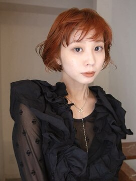 ユルク(JURK nagoya) 【TAIKI NOGUCHI】ボブ×オレンジブラウン