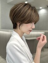 ライズ ネックス ザ サロン 渋谷(LIZE nex the salon)&nbsp;前髪あり　大人ショートヘア　#4［＃渋谷駅＃韓国＃髪質改善］