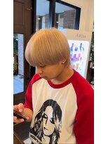 ハイプ 名古屋栄(HYPE)&nbsp;ミルクティベージュ×ウルフ(名古屋/栄/ウルフ/ダブルカラー)