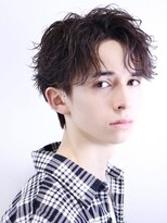 フレイバ 吉祥寺(FLAVA)&nbsp;フェザーパーマ スパイラル センターパート メンズショート