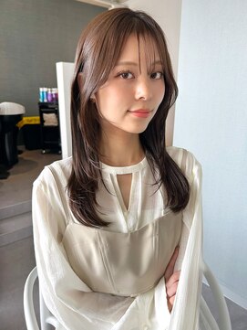 アム(amu) 顔まわりレイヤー/フレンチバング/レイヤーロング/おくれ毛