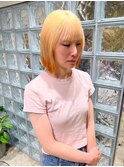 ブロンド×オレンジ デザインカラー