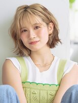 ルクスドレ 新宿(Luxe doree') ★くびれヘア/外ハネボブ/インナーカラー/ペールベージュ[新宿]