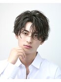 波巻きパーマメンズツイストスパイラルパーマツーブロック