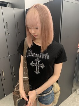 ペレ アネックス 大阪梅田茶屋町店(PELE ANNEX) くびれヘア/アプリコットオレンジ/ハイライトカラー/梅田