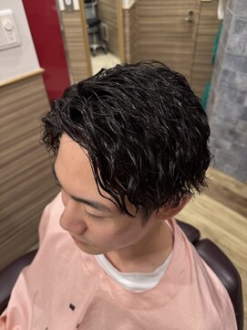 銀座マツナガ 神田店 大人ビジネスツイストスパイラルツーブロックセンターパート