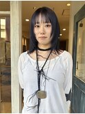 深いpurpleと レイヤーカット