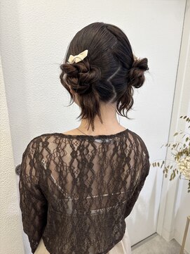 ボタン ハカタ(VOTAN hakata) 【votan sanae】お団子アレンジ/クラゲヘア/ツインアレンジ