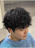 名古屋でできるシャドウパーマ／メンズカット