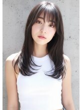 ヘアサロンエムフィス 池袋東口(HAIR SALON M Fe's) 20代30代×小顔×レイヤーカット/髪質改善ミルクティーベージュ