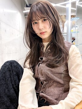 ユイマァル 岡山店(YUIMARL) フェアリーレイヤー20代30代40代ハッシュカット柔らかベージュ