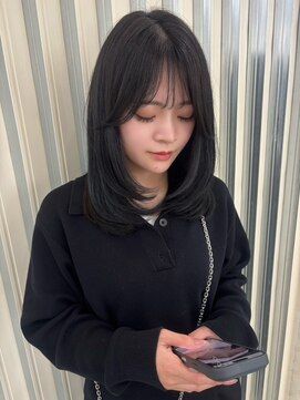 ユイマァル 岡山(YUIMARL) ミディアムレイヤー似合わせ前髪顔周りレイヤー小顔レイヤー