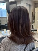 20代30代/大人かわいい/小顔ひし形/ウルフ/ミディアムレイヤー