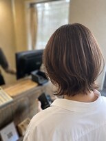 ヘアメイク リヴ(Hair Make Liv)&nbsp;ベージュブラウン×レイヤーカット×外ハネミディアム