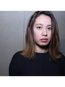 ツイギー 宮西店(TWiGGY) シンプルな外ハネミディアム