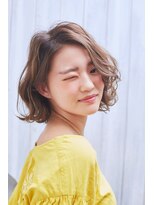 ヘアサロン アティリー(Hair Salon Attirer)&nbsp;西梅田/ボブ/グレーベージュ/白髪ぼかし【Attirer飯田裕之】