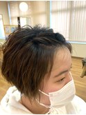 【AMAZING HAIR中沢店/安達】大人可愛い ショート×前髪アレンジ