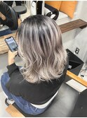バレイヤージュ×ミディアム
