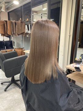 ラフ 難波店(LAFF) #黒髪#ボブルフ#ネビージュ#小顔#ワンレン