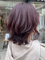 アクアオモテサンドウ(ACQUA omotesando)&nbsp;△ブリーチなしピンクラベンダーグレージュ韓国風レイヤーカット