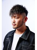 ツイストパーマ　ツイストスパイラルフェードカット　
