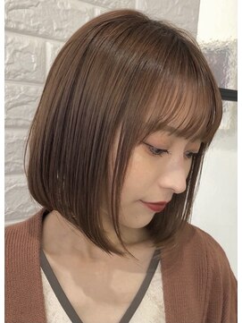 シー バイ ロンド 新宿(Sea by Lond) 【佐伯】ナチュラルベージュボブ