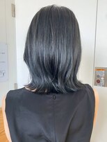 アルバム 銀座(ALBUM GINZA) ダークグレー_グレージュカラーボブウルフ_ba403411