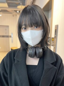 アルバム 池袋(ALBUM) ミディアムフェイスレイヤー_ショコラアッシュヘルシー_ba433942