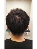 バックすっきり無造作束感メンズショート