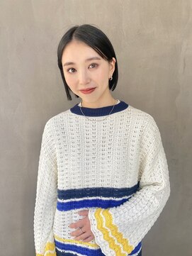 アマーク(a mark) 《松本 華》dark olive ×bob