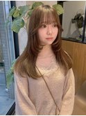 大人ガーリーモードヘアチョコレートプリカール