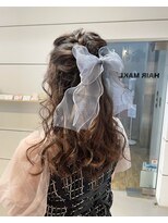 ヘアーメイクチック(HAIR MAKE CHiC) ヘアセットお呼ばれアレンジあみおろしアレンジ