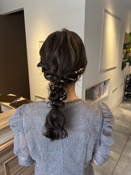 ヘアースタジオ エフ(Hair studio f) 編み下ろしヘア