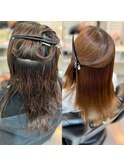 【ONE HAIR】ONEHAIR式艶髪特化縮毛矯正☆