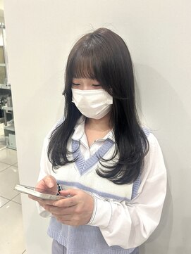 ハピネス 西大寺店(Happiness) レイヤーロングぱっつん前髪