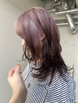 ノラ シブヤ(NORA)&nbsp;【木原】ルーツカラーデザインカラーラベンダーグレージュ