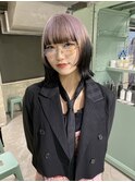 ペールパープルのルーツカラー
