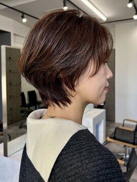 インセプション 銀座(INCEPTION) ショート/ボブ/面長/前髪あり/絶壁解消/30代/40代/50代/くびれ