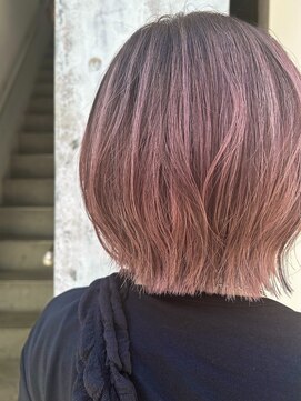 クロト(Clotho) ピンクカラー/イヤリングカラーダブルカラーブリーチ白髪染め