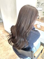 エトレ(etore)&nbsp;柔らかセミロング×透明感シフォンベージュ