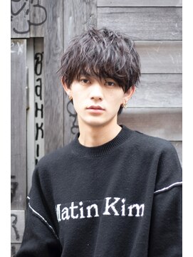 ユーフォリア 渋谷グランデ(Euphoria SHIBUYA GRANDE) ウェーブパーマ　メンズヘア　束間　イケメン　２０代　３０代ｋ