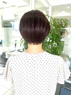 ハピネス 西大寺店(Happiness) ショートボブパーマ20代30代40代イヤリングカラー大人可愛い