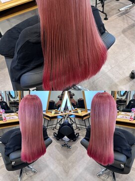 アフェクト 上大岡(affect) ホワイトピンク/裾カラー/ブリーチカラー/上大岡