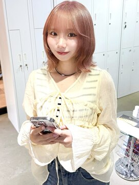 ゲームバイアランスミシー 心斎橋(GAME by Alan Smithee) ピンクベージュ/暖色カラー/心斎橋ダブルカラー/ケアブリーチ