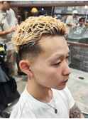 宮城リョータ風/極道パーマ/スパイラルパーマ/フェードカット