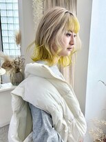 ロマーリ 岡山店(LOMARLIE)&nbsp;フェアリーレイヤー20代30代40代くびれヘアハイトーンブリーチ