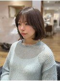★韓国ボブ／韓国ヘア/タンバルモリ/シースルーバング